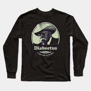 Retro diabeetus i got the sugars! Long Sleeve T-Shirt